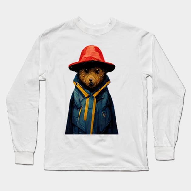 Cutest Paddington Bear Long Sleeve T-Shirt by AmaniZelaya